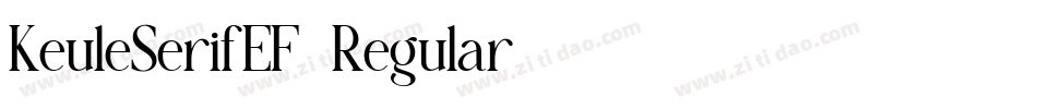 KeuleSerifEF-Regular字体转换