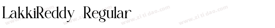 LakkiReddy-Regular字体转换