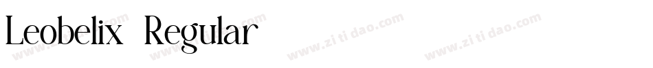 Leobelix-Regular字体转换