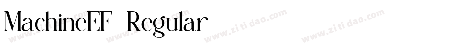 MachineEF-Regular字体转换