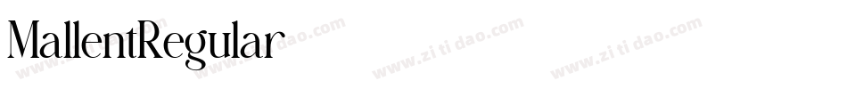MallentRegular字体转换