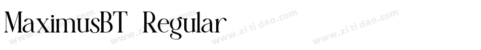 MaximusBT-Regular字体转换