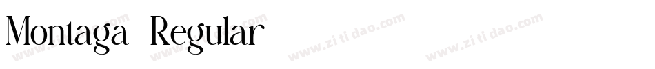 Montaga-Regular字体转换