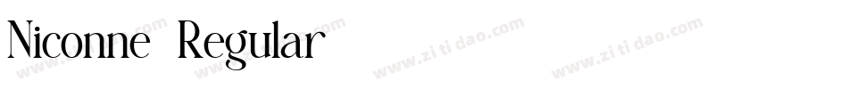Niconne-Regular字体转换