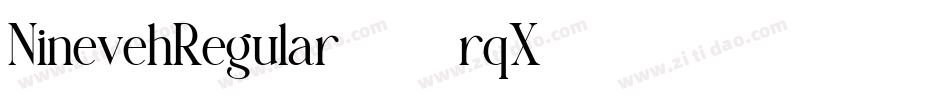 NinevehRegular10-0rqX字体转换