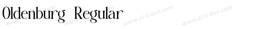 Oldenburg-Regular字体转换