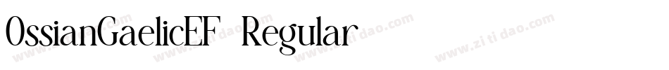 OssianGaelicEF-Regular字体转换