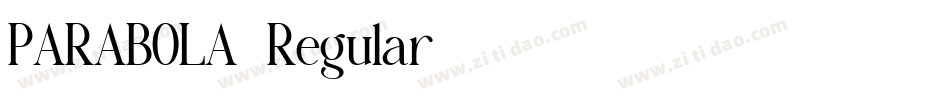 PARABOLA-Regular字体转换