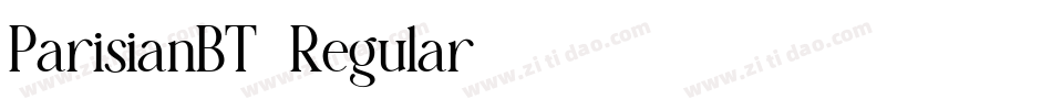 ParisianBT-Regular字体转换