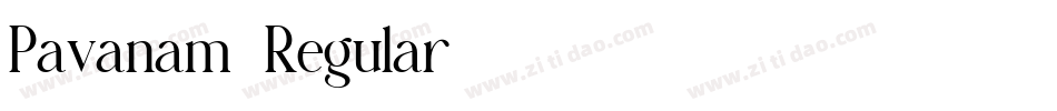 Pavanam-Regular字体转换