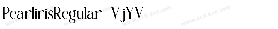 PearlirisRegular-VjYV字体转换