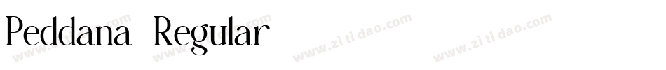 Peddana-Regular字体转换