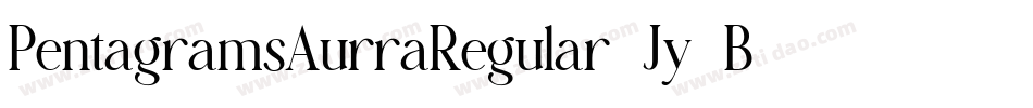 PentagramsAurraRegular-Jy3B字体转换