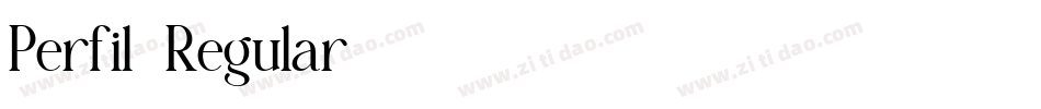 Perfil-Regular字体转换