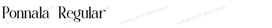 Ponnala-Regular字体转换