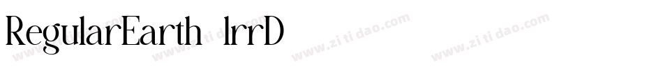 RegularEarth-lrrD字体转换