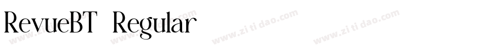 RevueBT-Regular字体转换