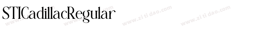 STICadillacRegular字体转换