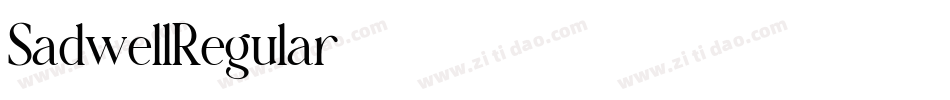 SadwellRegular字体转换