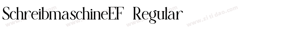 SchreibmaschineEF-Regular字体转换