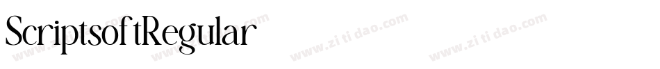 ScriptsoftRegular字体转换