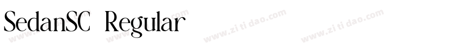 SedanSC-Regular字体转换