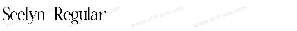 Seelyn-Regular字体转换