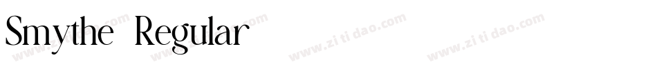 Smythe-Regular字体转换