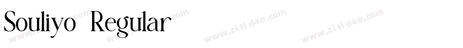 Souliyo-Regular字体转换