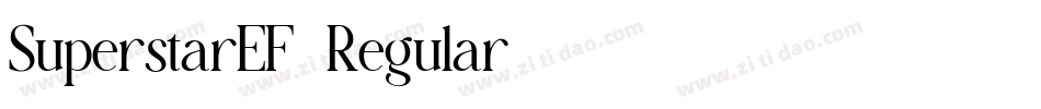 SuperstarEF-Regular字体转换