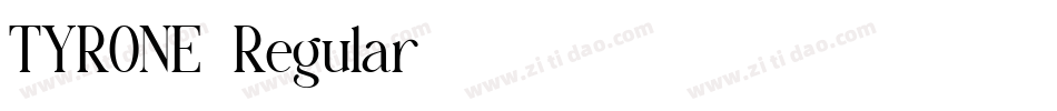 TYRONE-Regular字体转换