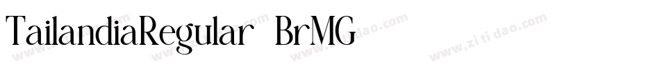 TailandiaRegular-BrMG字体转换