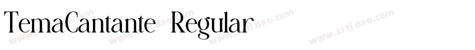 TemaCantante-Regular字体转换