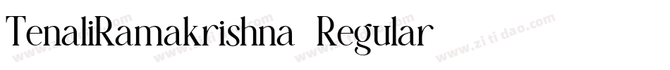 TenaliRamakrishna-Regular字体转换