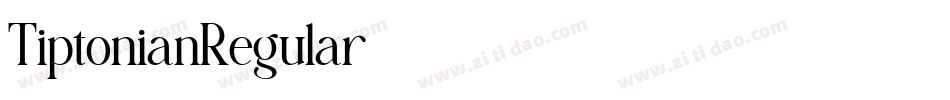 TiptonianRegular字体转换