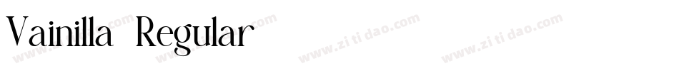 Vainilla-Regular字体转换