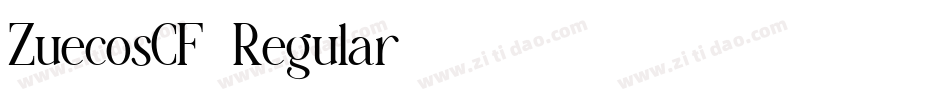 ZuecosCF-Regular字体转换