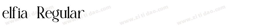 elfia-Regular字体转换