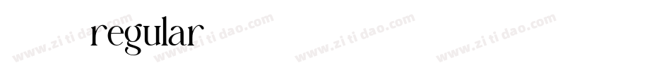 百变马丁regular字体转换