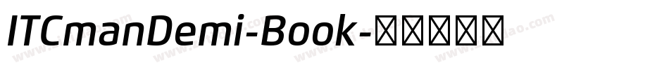 ITCmanDemi-Book字体转换