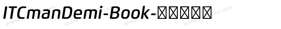 ITCmanDemi-Book字体转换