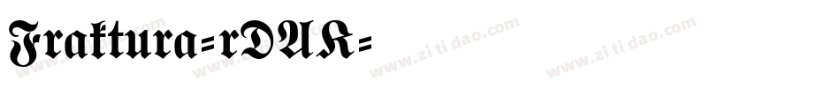 Fraktura-rDAK字体转换
