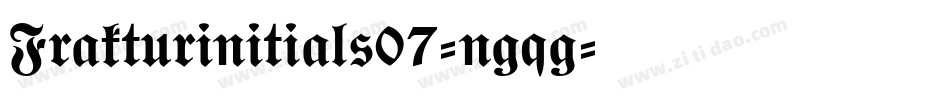 Frakturinitials07-ngqg字体转换