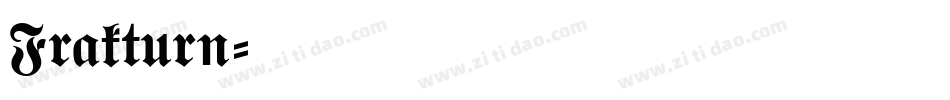 Frakturn字体转换