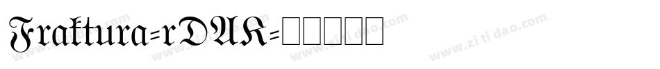 Fraktura-rDAK字体转换