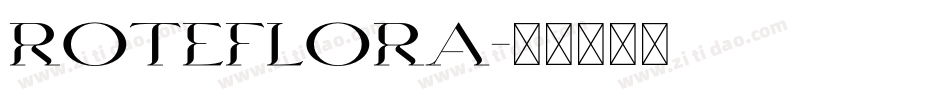 RoteFlora字体转换