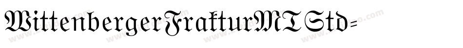 WittenbergerFrakturMTStd字体转换