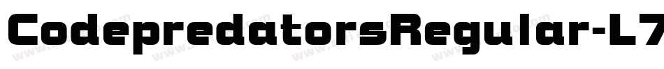 CodepredatorsRegular-L725字体转换