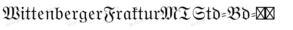 WittenbergerFrakturMTStd-Bd字体转换