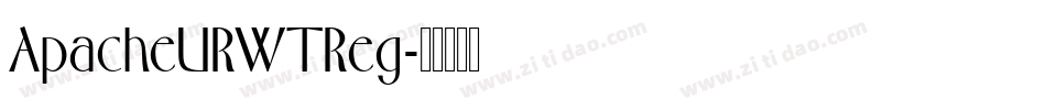 ApacheURWTReg字体转换